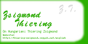 zsigmond thiering business card